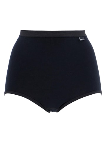 COTONELLA Pełne figi high waist w kolorze czarnym