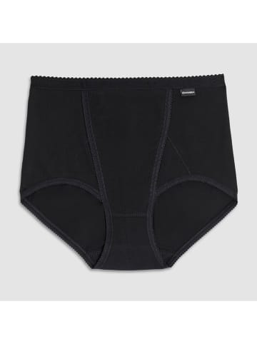 COTONELLA Pełne figi high waist w kolorze czarnym