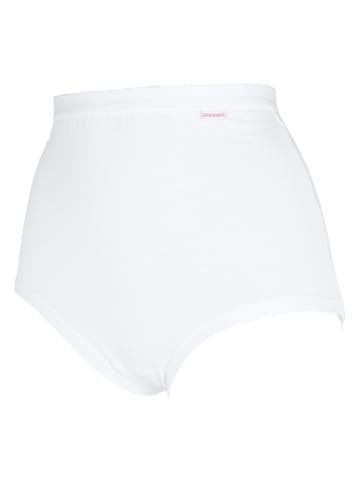 COTONELLA Pełne figi high waist w kolorze białym