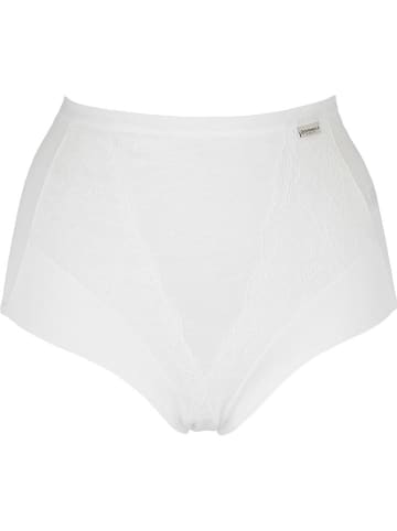 COTONELLA Figi high waist w kolorze białym