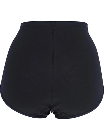 COTONELLA Figi high waist w kolorze czarnym