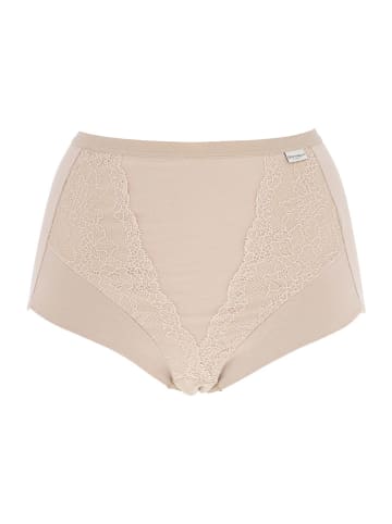 COTONELLA Pełne figi high waist w kolorze beżowym
