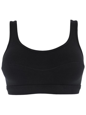 COTONELLA Top w kolorze czarnym