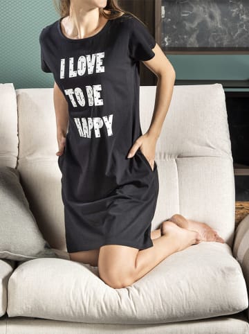 COTONELLA Nachthemd zwart