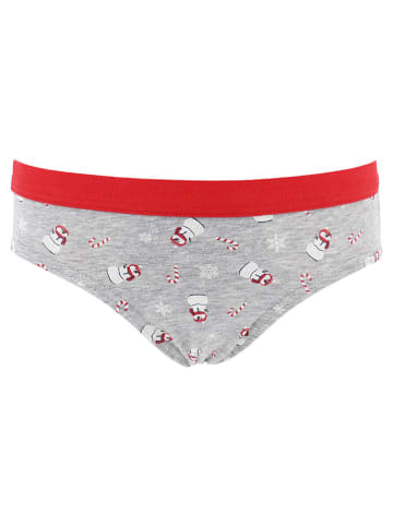 COTONELLA Slip grijs/rood