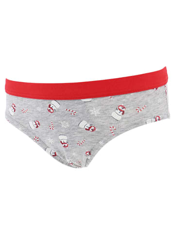 COTONELLA Slip grijs/rood