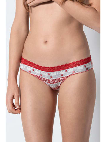 COTONELLA Slip rood/grijs