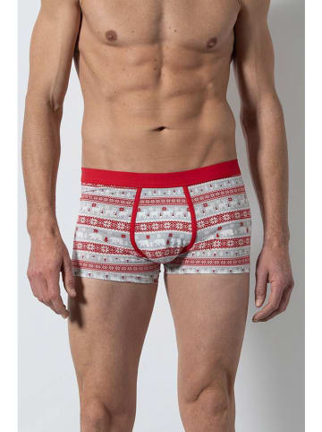 COTONELLA Boxershort rood/grijs