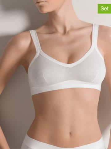 COTONELLA 3er-Set: Bustiers in Weiß