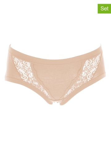 COTONELLA 4er-Set: Pantys in Beige