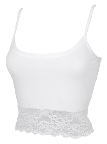 COTONELLA Top w kolorze białym