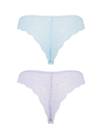 COTONELLA Figi (2 pary) w kolorze błękitno-fioletowym