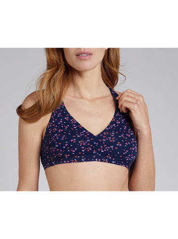 COTONELLA Bustier in Dunkelblau/ Pink