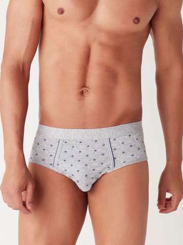 COTONELLA Slipy w kolorze szarym