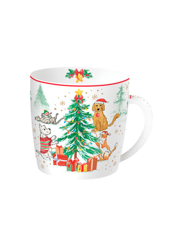 Easy Life Kubki (2 szt.) "Christmas Gang" w kolorze biało-zielonym - 350 ml