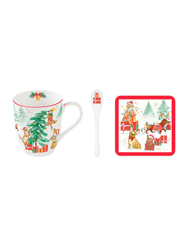 Easy Life 2-częściowy zestaw "Christmas Gang" w kolorze biało-zielonym