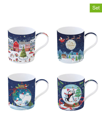 Easy Life Kubki (4 szt.) "With Love" w kolorze granatowym - 350 ml