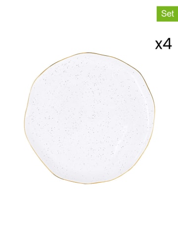 Easy Life 4-delige set: dinerborden "Artesanal" wit - Ø 26 cm