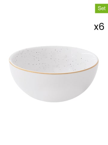 Easy Life 6-delige set: kommen "Artesanal" wit - Ø 9,5 cm