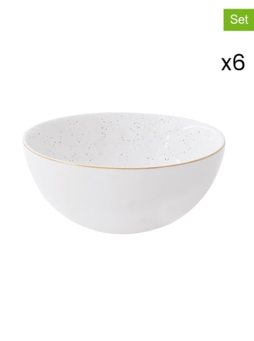 Easy Life 6-delige set: kommen "Artesanal" wit - Ø 12 cm