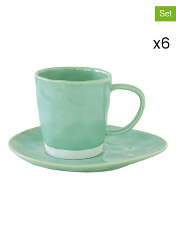 Easy Life 6-delige set: koppen ''Interiors'' mintgroen - 120 ml