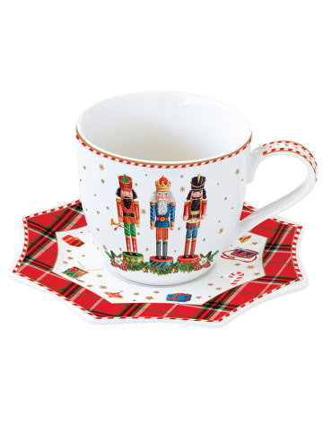 Easy Life Kop "Vintage Nutcracker'' wit/rood/meerkleurig - 250 ml