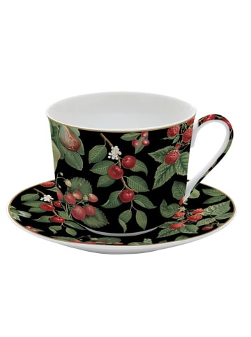 Easy Life Filiżanka jumbo "Orchard" w kolorze czarnym - 400 ml