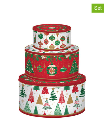 Easy Life 3er-Set: Vorratsdosen in Rot/ Weiß/ Grün