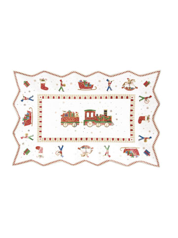 Easy Life Servierplatte in Weiß/ Rot - (L)23 x (B)35 cm