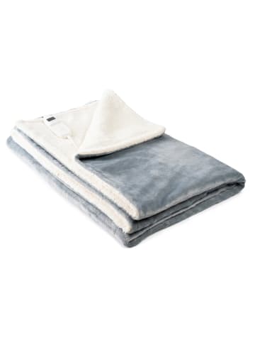 InnovaGoods Elektrische warmtedeken wit/lichtgrijs - (L)180 x (B)130 cm