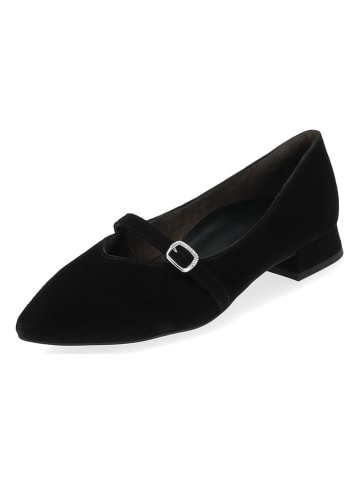Paul Green Leder-Ballerinas in Schwarz