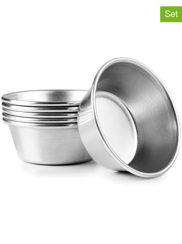 Ibili 6-delige set: vormpjes zilverkleurig - Ø 7 cm