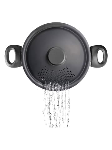 Ibili 2-delige set: pastakookpan zwart - Ø 22 cm