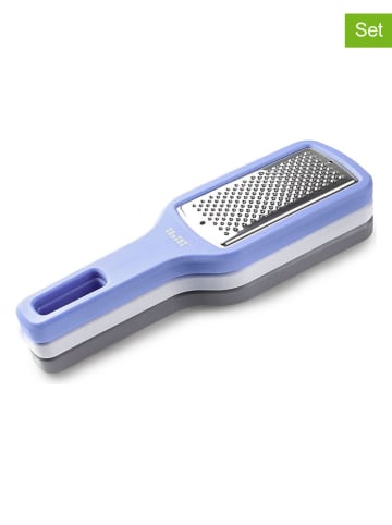 Ibili 3er-Set: Reiben in Grau/ Weiß/ Blau - (L)21 cm