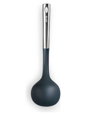 Ibili Pollepel "Malmo" zwart/zilverkleurig - (L)32,5 cm