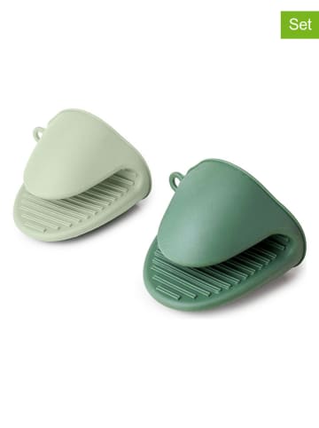 Ibili 2-delige set: vingerbeschermkappen groen - (B)8,5 x (H)9 cm
