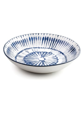 Ibili 12-delig tafelservies "Zeeland" blauw/wit