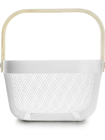 Ibili Opbergmand wit/beige - (B)22 x (H)12,5 x (D)21 cm