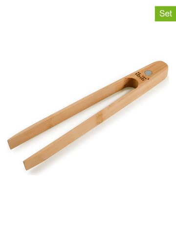 Ibili 2er-Set: Edelstahl-Küchenzangen - (L)22 cm