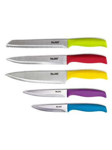 Ibili 6-delige messenblokset zwart/meerkleurig