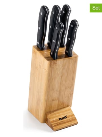 Ibili 6-częściowy zestaw w kolorze czarno-jasnobrązowym