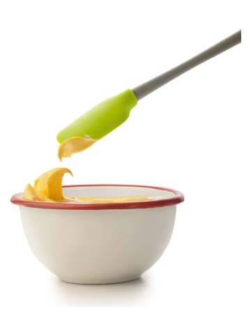 Ibili 2-delige set: spatel en lepel groen/geel - (L)12 cm