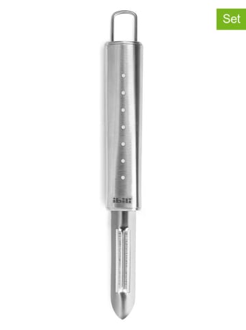 Ibili 2er-Set: Edelstahl-Kartoffelschäler "Intense" - (L)19 cm