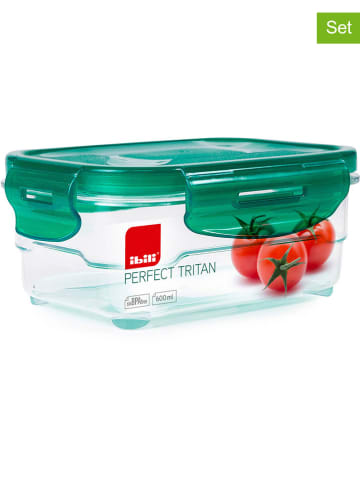 Ibili 2-delige set: vershouddozen groen - 600 ml