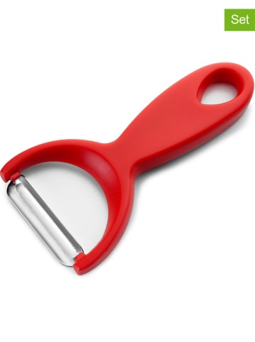 Ibili 2-delige set: tomatenschilmessen rood - (L)15 cm