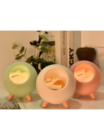 Techkidz Lampka nocna "Sleepy Cat" w kolorze jasnoróżowym - 3+