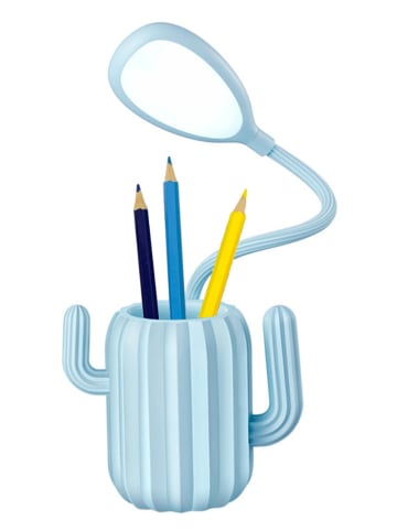 Techkidz Pojemnik "LED Kaktus" w kolorze błękitnym na długopisy - 3+