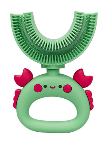 Techkidz U-förmige Zahnbürste "Crab" in Grün - ab 2 Jahren