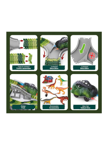 Techkidz 237-częściowy tor wyścigowy "Univers Jurassic" - 6+