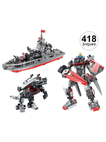 Techkidz 418-częściowy zestaw konstrukcyjny w kolorze szarym - 6+